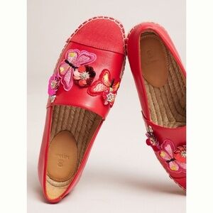 Leather Anthropologie NWT Bill Blass Wyatt Espadrilles Size